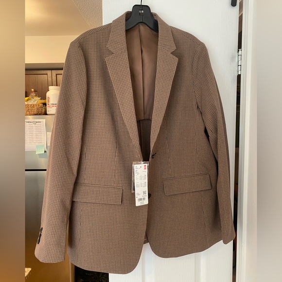 NWT Uniqlo brown blazer - Picture 1 of 5